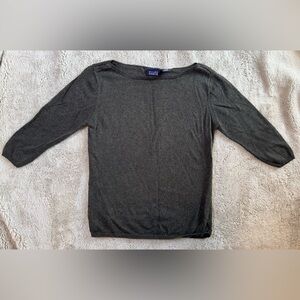 Vintage 3/4 Length Sleeve Knit Crop Top